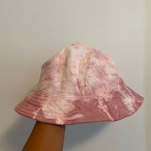 UO pink tie dye bucket hat